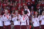 Euro 2012: Medal ceremony